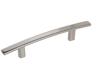 Amerock Cabinet Pull Polished Nickel 3-3/4 inch (96 mm) Center to Center Cyprus 1 Pack Drawer Pull Drawer Handle Cabinet Hardware