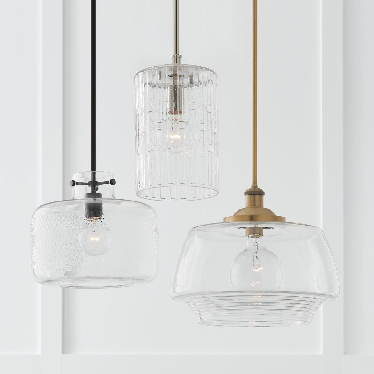 Capital Lighting 342512MB Brighton 1 Light Pendant Matte Black