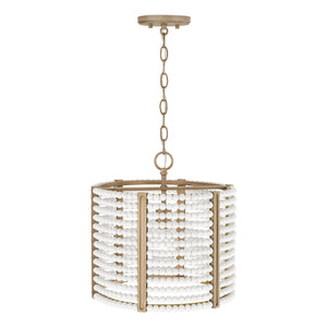 Capital Lighting 247111AP Brynn 1 Light Semi-Flush Aged Brass Painted