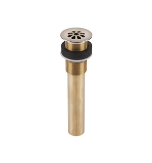 Thompson Traders Bath Drain Brushed Nickel Finish Flower Style Grid  TDG15-BRN Nickel