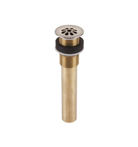Thompson Traders Bath Drain Brushed Nickel Finish Flower Style Grid  TDG15-BRN Nickel