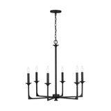 Capital Lighting 437361BI Clint 6 Light Chandelier Black Iron