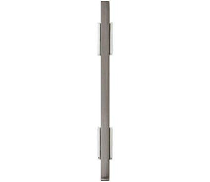 Amerock Cabinet Pull Polished Chrome/Black Chrome 3-3/4 inch (96 mm) Center to Center Urbanite 1 Pack Drawer Pull Drawer Handle Cabinet Hardware