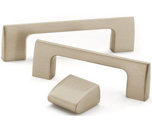Amerock Cabinet Pull Satin Nickel 6-5/16 inch (160 mm) Center to Center Riva 1 Pack Drawer Pull Drawer Handle Cabinet Hardware