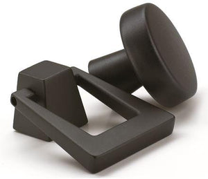 Amerock Cabinet Knob Satin Nickel 1-3/16 inch (30 mm) Length Blackrock 1 Pack Drawer Knob Cabinet Hardware