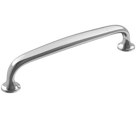 Amerock Cabinet Pull Polished Chrome 5-1/16 inch (128 mm) Center-to-Center Renown 1 Pack Drawer Pull Cabinet Handle Cabinet Hardware