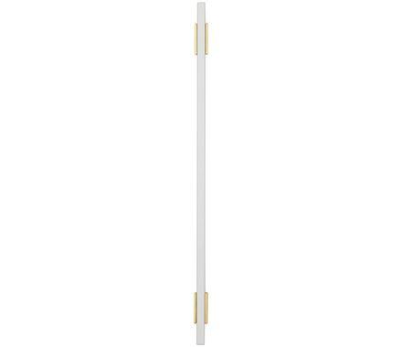 Amerock Cabinet Pull Brushed Gold/White 10-1/16 inch (256 mm) Center to Center Urbanite 1 Pack Drawer Pull Drawer Handle Cabinet Hardware