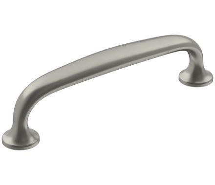 Amerock Cabinet Pull Satin Nickel 3-3/4 inch (96 mm) Center-to-Center Renown 1 Pack Drawer Pull Cabinet Handle Cabinet Hardware
