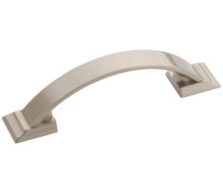 Amerock Cabinet Pull Satin Nickel 3 inch (76 mm) Center to Center Candler 1 Pack Drawer Pull Drawer Handle Cabinet Hardware