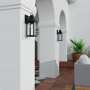 Capital Lighting 946411BK Bradford 1 Light Outdoor Wall Lantern Black