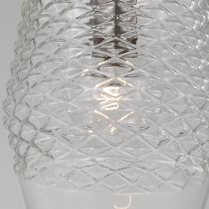Capital Lighting 345011BN Dena 1 Light Pendant Brushed Nickel