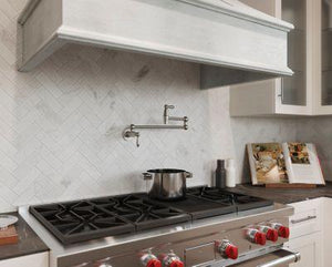 Pfister Stainless Steel Port Haven Wall Mount Pot Filler GT533-TDS