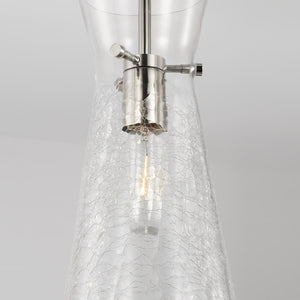 Capital Lighting 342411PN Mila 1 Light Pendant Polished Nickel