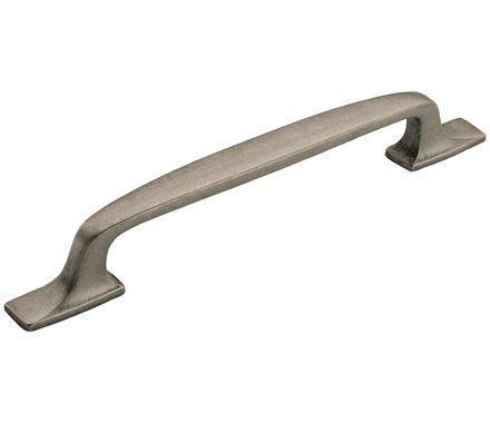 Amerock Cabinet Pull Aged Pewter 6-5/16 inch (160 mm) Center to Center Highland Ridge 1 Pack Drawer Pull Drawer Handle Cabinet Hardware