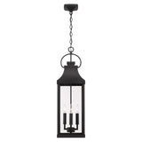 Capital Lighting 946442BK Bradford 4 Light Outdoor Hanging Lantern Black