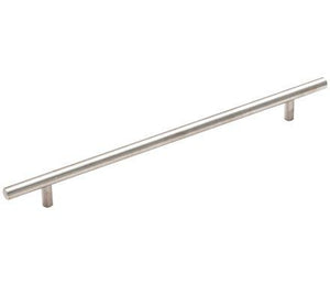Amerock Cabinet Pull Sterling Nickel 10-1/16 inch (256 mm) Center to Center Bar Pulls 1 Pack Drawer Pull Drawer Handle Cabinet Hardware