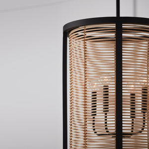 Capital Lighting 544041FK Rico 4 Light Foyer Flat Black