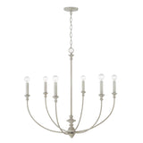 Capital Lighting 443061PY Penelope 6 Light Chandelier Painted Grey