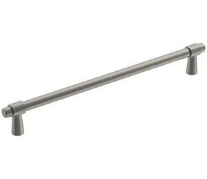 Amerock Cabinet Pull Satin Nickel 8-13/16 inch (224 mm) Center-to-Center Destine 1 Pack Drawer Pull Cabinet Handle Cabinet Hardware