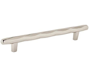 Amerock Cabinet Pull Polished Nickel 6-5/16 inch (160 mm) Center to Center St. Vincent 1 Pack Drawer Pull Drawer Handle Cabinet Hardware