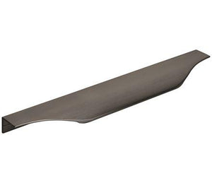 Amerock Cabinet Edge Pull Black Chrome 8-9/16 inch (217 mm) Center to Center Aloft 1 Pack Drawer Pull Drawer Handle Cabinet Hardware