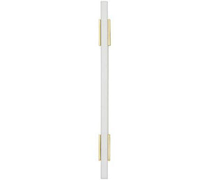 Amerock Cabinet Pull Brushed Gold/White 5-1/16 inch (128 mm) Center to Center Urbanite 1 Pack Drawer Pull Drawer Handle Cabinet Hardware