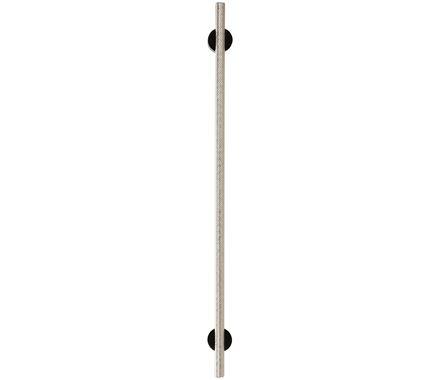 Amerock Cabinet Pull Matte Black/Polished Nickel 12-5/8 inch (320 mm) Center to Center Transcendent 1 Pack Drawer Pull Drawer Handle Cabinet Hardware