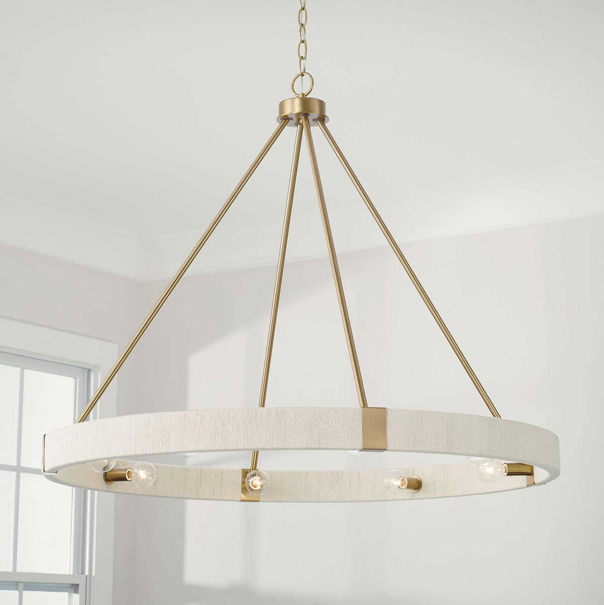 Capital Lighting 449881MA Delaney 8 Light Chandelier Matte Brass