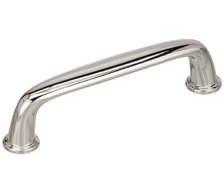 Amerock Cabinet Pull Polished Nickel 3-3/4 inch (96 mm) Center to Center Kane 1 Pack Drawer Pull Drawer Handle Cabinet Hardware