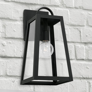 Capital Lighting 943711BK Leighton 1 Light Outdoor Wall Lantern Black