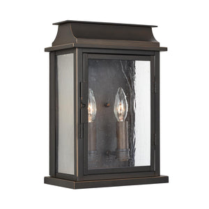 Capital Lighting 936822OZ Bolton 2 Light Outdoor Wall Lantern Oiled Bronze