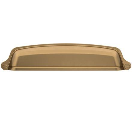 Amerock Cabinet Cup Pull Champagne Bronze 5-1/16 inch (128 mm) Center-to-Center Stature 1 Pack Drawer Pull Cabinet Handle Cabinet Hardware