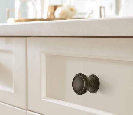 Amerock Cabinet Knob Black Bronze 1-1/4 inch (32 mm) Diameter Revitalize 1 Pack Drawer Knob Cabinet Hardware