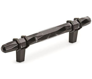 Amerock Cabinet Pull Marble Black/Black Bronze 3-3/4 inch (96 mm) Center-to-Center Carrione 1 Pack Drawer Pull Drawer Handle Cabinet Hardware