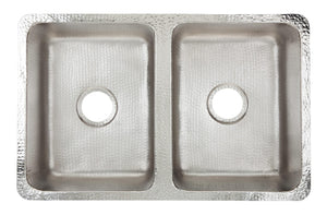 Thompson Traders Villa Hammered Stainless Steel Double Bowl Villa KDU-3120HSS Stainless Steel
(Hammered)