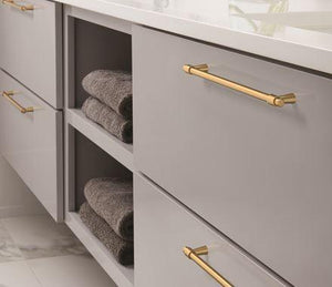 Amerock Cabinet Pull Champagne Bronze 8-13/16 inch (224 mm) Center-to-Center Destine 1 Pack Drawer Pull Cabinet Handle Cabinet Hardware