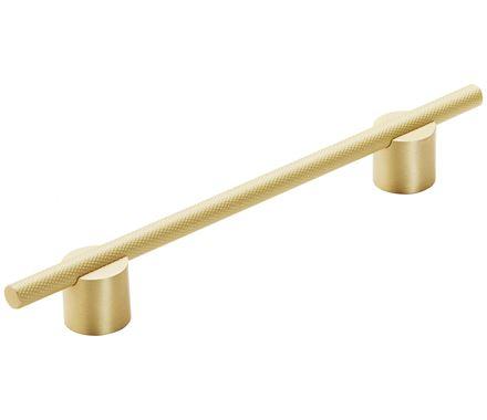 Amerock Cabinet Pull Matte Gold 6-5/16 inch (160 mm) Center to Center Transcendent 1 Pack Drawer Pull Drawer Handle Cabinet Hardware