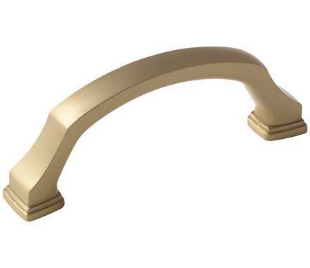 Amerock Cabinet Pull Golden Champagne 3 inch (76 mm) Center to Center Revitalize 1 Pack Drawer Pull Drawer Handle Cabinet Hardware