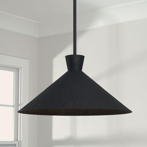 Capital Lighting 350312XK Paloma 1 Light Pendant Textured Black