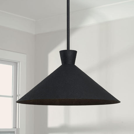 Capital Lighting 350312XK Paloma 1 Light Pendant Textured Black