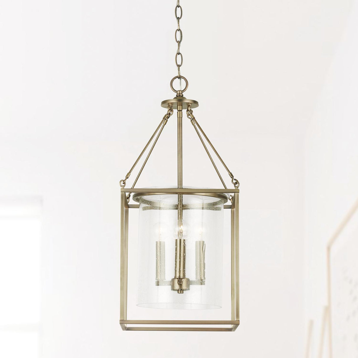 Capital Lighting 532843AD Cooper 4 Light Pendant Aged Brass