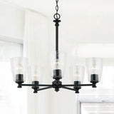 Capital Lighting 440951MB-506 Myles 5 Light Chandelier Matte Black