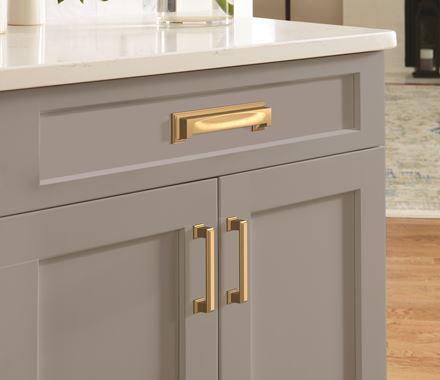 Amerock Cabinet Pull Champagne Bronze 3-3/4 inch (96 mm) Center-to-Center Appoint 1 Pack Drawer Pull Cabinet Handle Cabinet Hardware