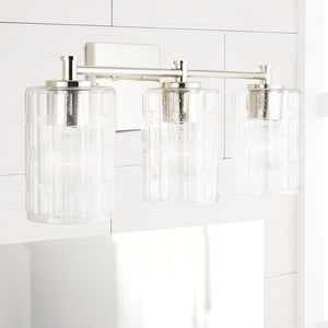 Capital Lighting 138331PN-491 Emerson 3 Light Vanity Polished Nickel