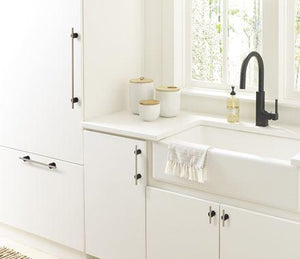 Amerock Cabinet Pull Matte Black/Silver Champagne 7-9/16 inch (192 mm) Center to Center Transcendent 1 Pack Drawer Pull Drawer Handle Cabinet Hardware
