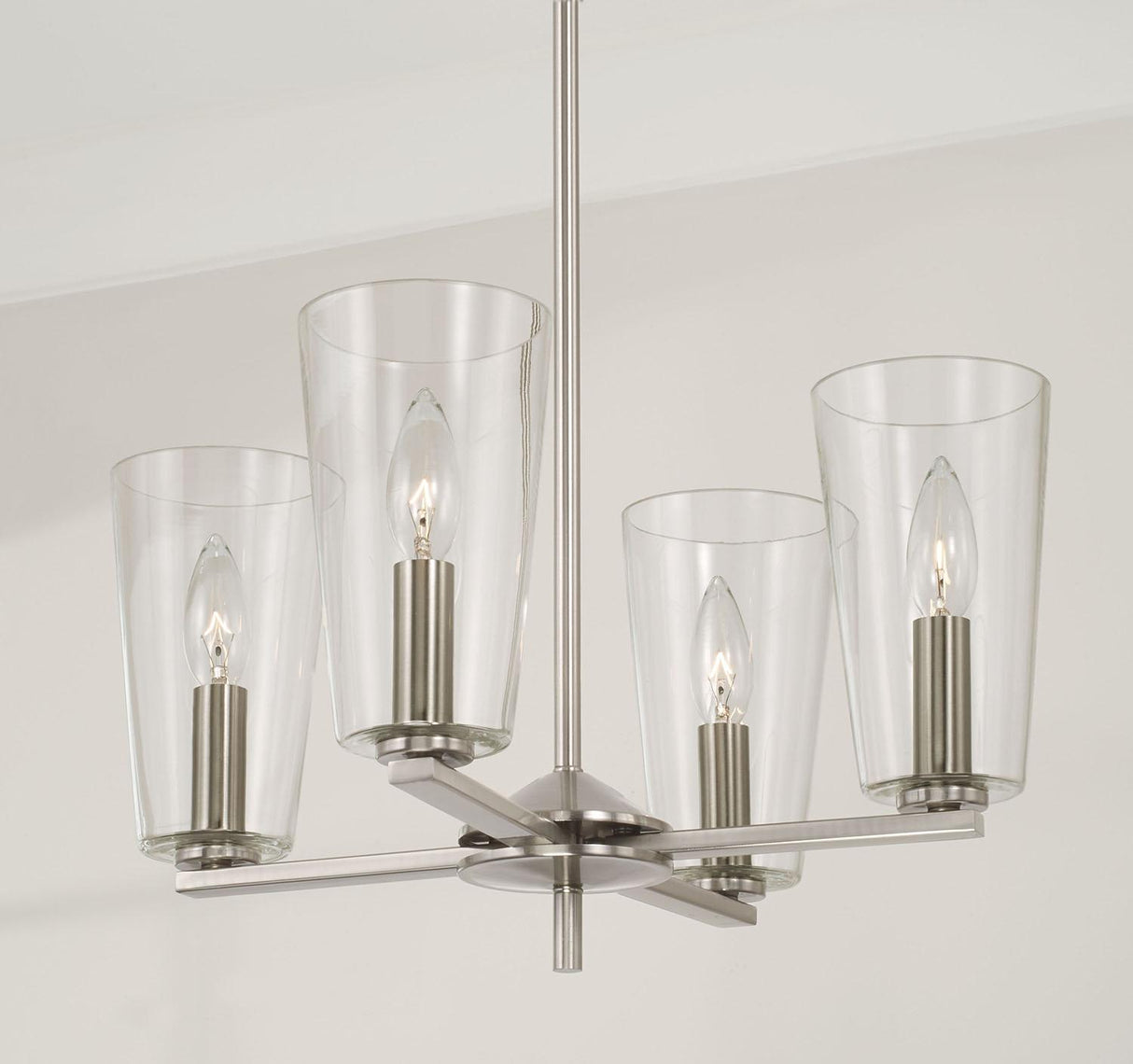 Capital Lighting 348641BN-538 Portman 4 Light Pendant Brushed Nickel