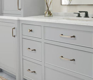Amerock Cabinet Pull Graphite 3-3/4 inch (96 mm) Center to Center Westerly 1 Pack Drawer Pull Drawer Handle Cabinet Hardware