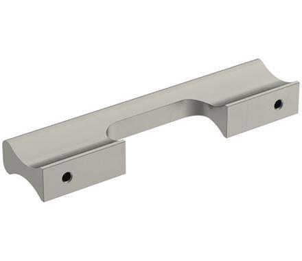 Amerock Cabinet Pull Satin Nickel 3-3/4 inch (96 mm) Center-to-Center Status 1 Pack Drawer Pull Cabinet Handle Cabinet Hardware