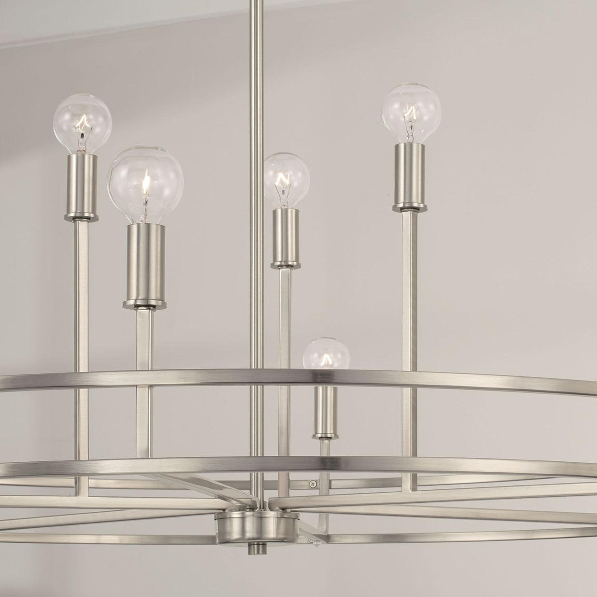 Capital Lighting 448791BN Fuller 9 Light Chandelier Brushed Nickel