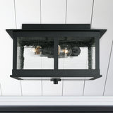 Capital Lighting 943836BK Barrett 3 Light Outdoor Flush Black